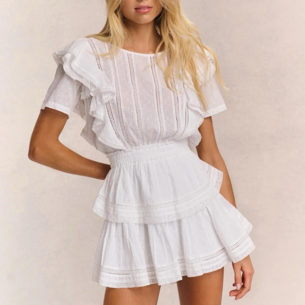 LoveShackFancy “Natasha Heritage Mini Dress” in Size XS
